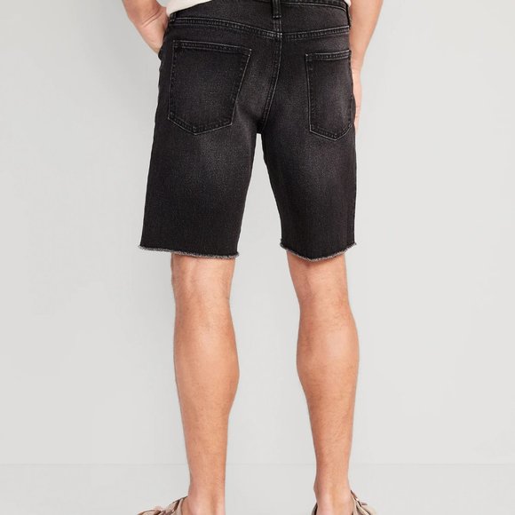Slim Built-In Flex Black Cut-Off Jean Shorts - Picture 2 of 4